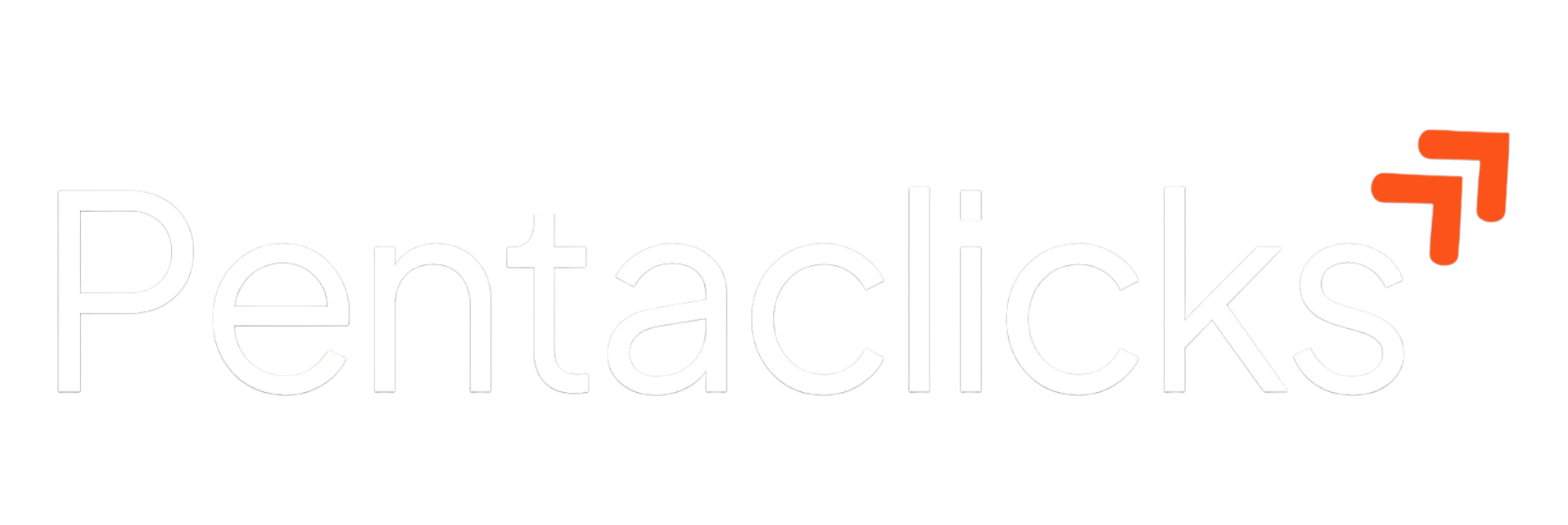 Pentaclicks digital marketing agency logo with upward growth symbol